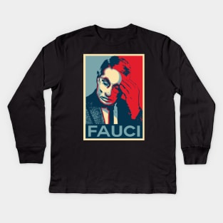 In Fauci We Trust Facepalm Kids Long Sleeve T-Shirt